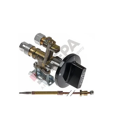 Recambios para Asadores Kebab Grifo de gas completo con termopar y pomo MADEC Importación
