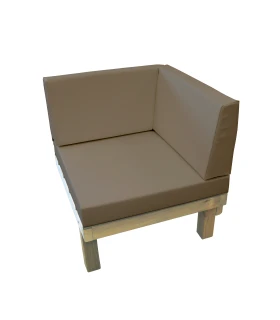 Sillón de 1 Plaza Rinconera en Madera de Pino Autoclave Conva CHSL1R