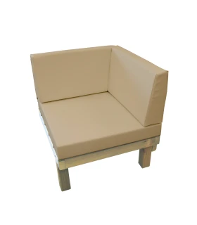 Sillón de 1 Plaza Rinconera en Madera de Pino Autoclave Conva CHSL1R