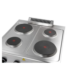 Cocina Eléctrica con Mueble 4 placas 8.2 kw Fondo 700