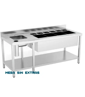 Mesa Barman Coctelera 1600x500mm Ideacer