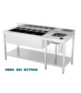 Mesa Barman Coctelera 1600x500mm Ideacer