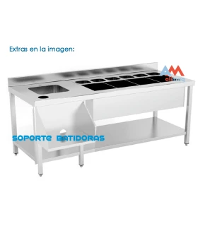 Mesa Barman Coctelera 1600x500mm Ideacer