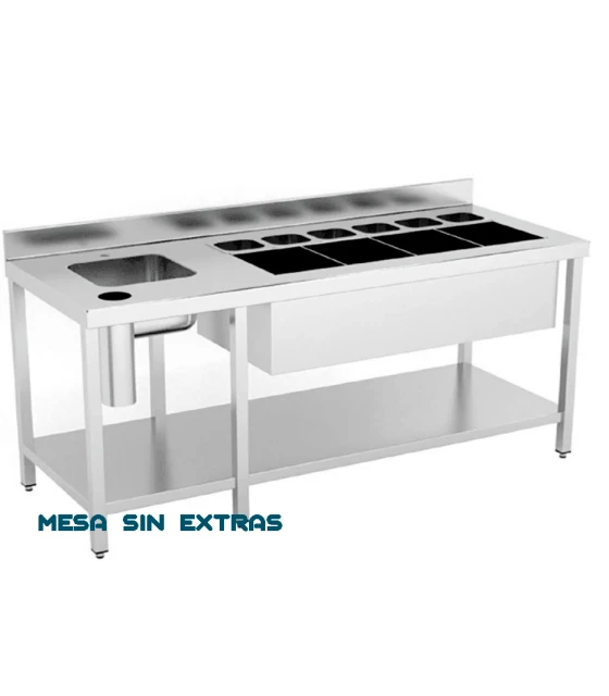 Mesa Barman Coctelera 1200x500mm Ideacer