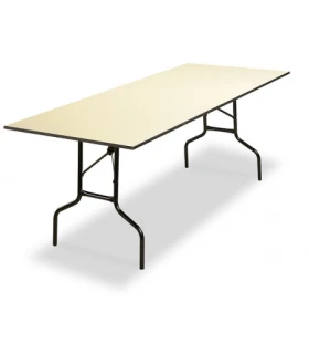 Mesa plegable rectangular en melamina para interiores