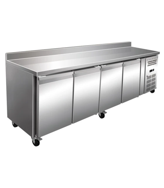 Mesa Refrigerada Snack Acero Inoxidable 4 Puertas fondo 600mm SNACK4200TN