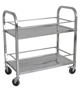 Carro Recogida de Bebidas 2 Niveles Inox de 950X500X950h mm CARROB2