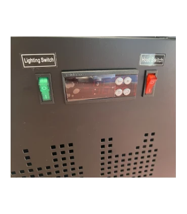 Armarios Expositores Refrigerados Armario expositor refrigerado negro 2 puertas pivotantes 1250x705x2050mm Eutron AQ5068