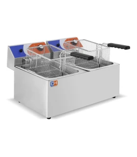Freidora Eléctrica 8+8 litros sin Grifo EF-8L-2