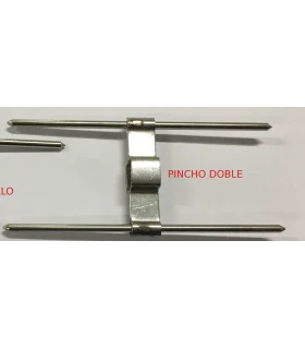 Pincho doble central 12mm para asador de pollos Asdor Maquinotel