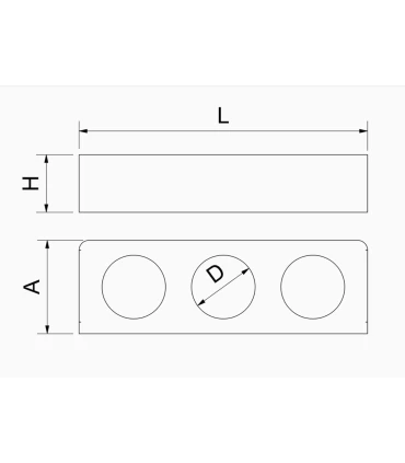 Varios Soporte inoxidable para 3 biberones de cocina de 500 ml Fricosmos 040244