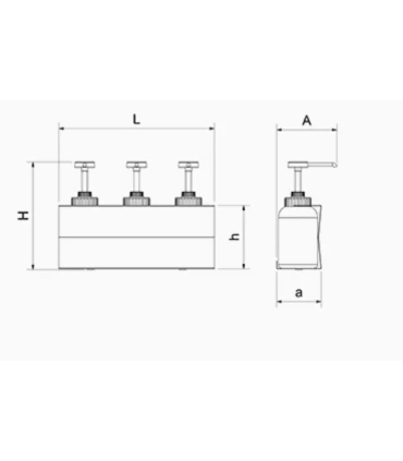 Varios Conjunto de dosificadores 3 salsas y soporte inox Fricosmos 040242