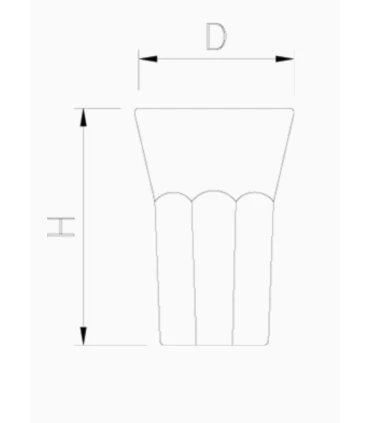 Vasos Vaso policarbonato transparente 40 cl. ø90x106 mm Fricosmos 483262
