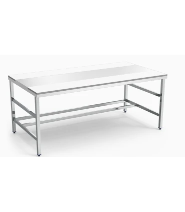 Mesas con tablas de corte Mesa despiece fibra blanca sin estante 1500x1050x850 mm Fricosmos 072652