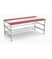 Mesa despiece fibra roja sin estante 1500x1300x850 mm