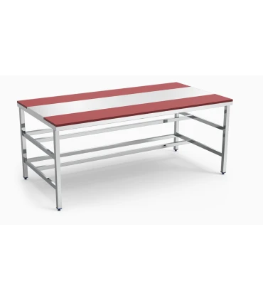 Mesas con tablas de corte Mesa despiece fibra roja sin estante 1500x1050x850 mm Fricosmos 72602