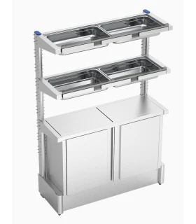 Estantería con armario para botellas de zumo 1175x460x1740 mm