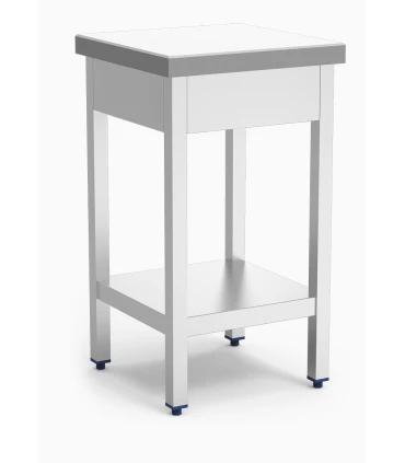 Tajos de Corte Tajo lastrado fibra blanca y estante 500x500x900h mm Fricosmos 030156
