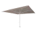 Parasol aluminio 4x4 m Giant ref. 864 Tejido Masa Forte 300 g/m2