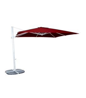 Parasol aluminio 3x3 m Mástil Lateral Plus ref. 879 Acrílico 220 gr