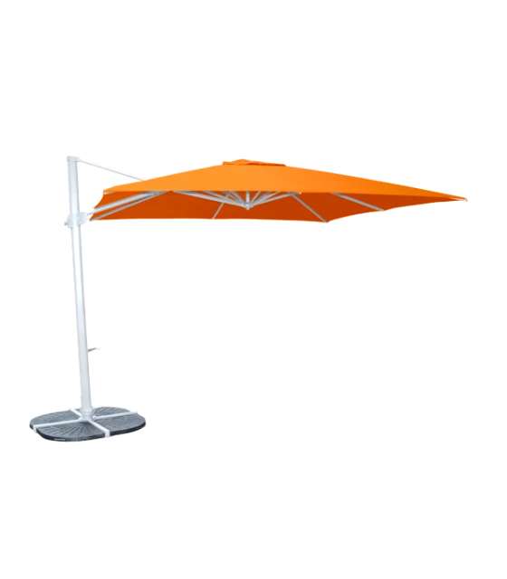 Parasol aluminio 3x3 m Mástil Lateral Plus ref. 879 Acrílico 220 gr