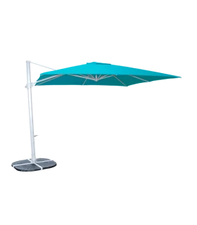 Parasol aluminio 3x3 m Mástil Lateral Plus ref. 879 Acrílico 220 gr