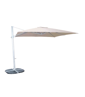 Parasol aluminio 3x3 m Mástil Lateral Plus ref. 879 Acrílico 220 gr