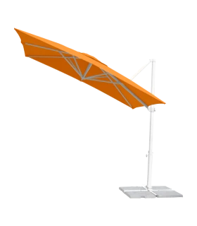 Parasol aluminio 3x3 m Mástil lateral ref. 878 Acrílico 220 gr