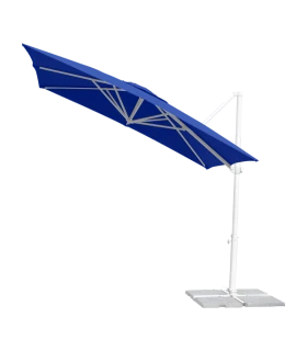 Parasol aluminio 3x3 m Mástil lateral ref. 878 Acrílico 220 gr