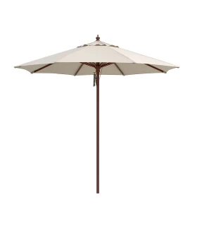 Parasol Ø3 m de madera Conva 843 en tejido Olefin 190 grs