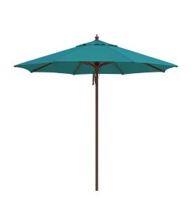 Parasol Ø3 m de madera en Acrílico Dralon Conva 843