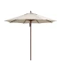 Parasol Ø3 m de madera en Poliester Beige 220 grs Conva 843