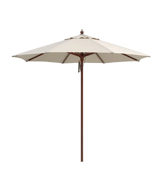 Parasol Ø3 m de madera en Poliester Beige 220 grs Conva 843