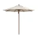 Parasol Ø3 m de madera en Poliester Beige 220 grs Conva 843