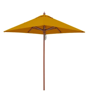 Parasol 2x2 m de madera en Acrílico Dralon Conva 842