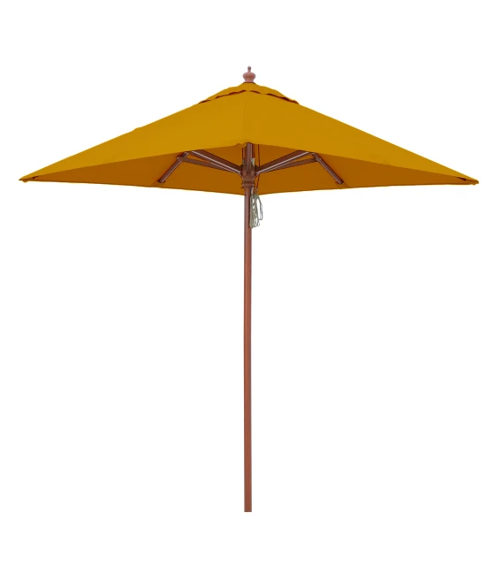 Parasol 2x2 m de madera en Acrílico Dralon Conva 842