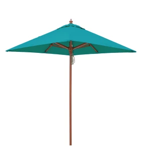 Parasol 2x2 m de madera en Acrílico Dralon Conva 842