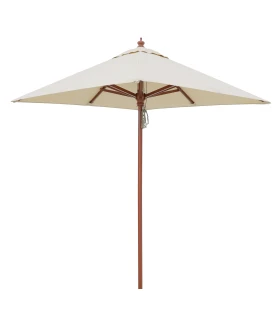 Parasol 2x2 m de madera en Poliester Beige 220 grs Conva 842