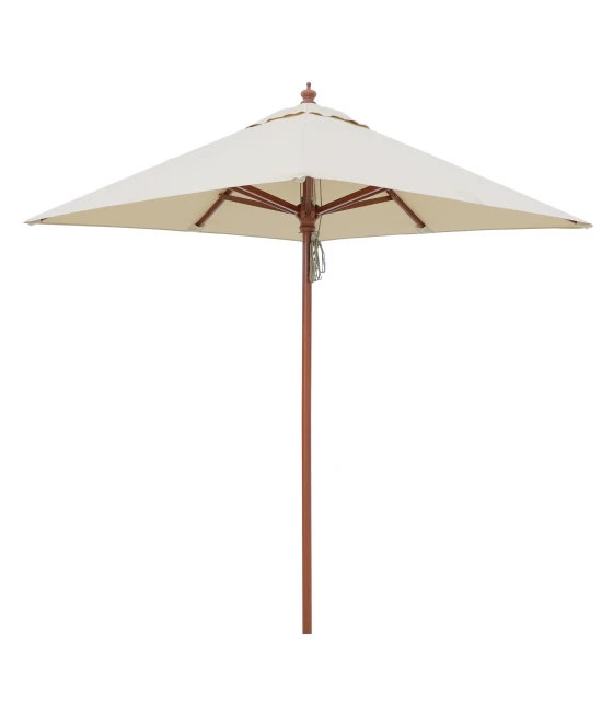 Parasol 2x2 m de madera en Poliester Beige 220 grs Conva 842