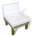 Sillón Madera Autoclave 60x70x77 cms