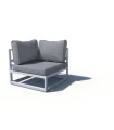 Sillón Rinconero de 1 Plaza en Aluminio y cojines en Naútico Class