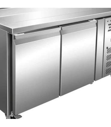 Mesas Frías Fondo 800mm Mesa refrigerada con vitrina de ingredientes 1500x800x1048h BPG-1500 Importación BPG-1500