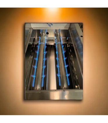 Barbacoas Barbacoa doble de sobremesa parrillas elevables 1250x600mm B-602M Maiser B-602M