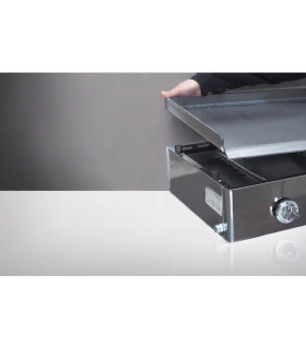 Plancha a Gas Acero Laminado con Zona Frankfurt 40+40cms