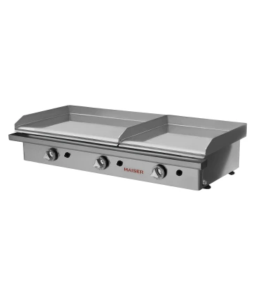 Planchas a Gas Plancha a Gas Acero Cromado con 2 Zonas 60+40cms Maiser PKR602+40KR