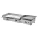 Plancha a Gas Acero Cromado con Zona Frankfurt 80+40cms