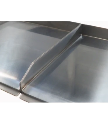 Planchas a Gas Plancha a Gas Acero Cromado con 2 Zonas 80+40 cms Maiser PKR80+40KR