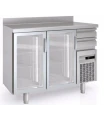 Frente Mostrador Refrigerado con 2 puertas de cristal 1495x600x1040h mm Coreco FMRV-150