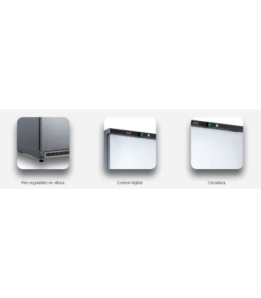 Armarios Congelación Armario Congelados frío Estático 777x695x1890h mm AR 600 BT INOX Mesfred AR 600 BT INOX