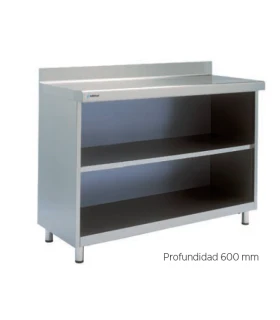 Mesa Frente Mostrador 1 estante 2025 fondo 600 Edenox